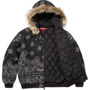 Jaqueta Supreme Bandana Jacquard Denim Work Preta