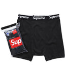 Underwear Cueca Boxer Supreme Hanes Preta (Pacote de 4)