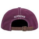 Boné Supreme Distressed Script 6-Panel Roxo Escuro