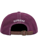 Boné Supreme Distressed Script 6-Panel Roxo Escuro