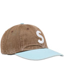 Boné Supreme Pigment Coated 2-Tone S Logo 6-Panel Marrom