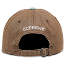 Boné Supreme Pigment Coated 2-Tone S Logo 6-Panel Marrom