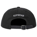 Boné Supreme Distressed Script 6-Panel Preto