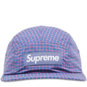Boné Supreme x Cordura Plaid Camp Azul