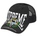 Boné Supreme Crest Mesh Back 6-Panel Preto