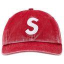 Boné Supreme Pigment Coated S Logo 6 Panel Vermelho