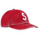 Boné Supreme Pigment Coated S Logo 6 Panel Vermelho