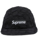 Boné Supreme Frayed Croc Denim Camp Preto