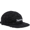 Boné Supreme Frayed Croc Denim Camp Preto