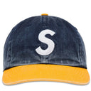 Boné Supreme Pigment Coated 2-Tone S Logo 6-Panel Azul Marinho