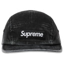 Boné Supreme Washed Chino Twill Camp Preto Estonado