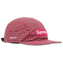 Boné Supreme x Cordura Plaid Camp Vermelho