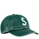Boné Supreme Pigment Coated S Logo 6 Panel Verde Escuro