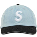 Boné Supreme Pigment Coated 2-Tone S Logo 6-Panel Denim