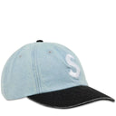 Boné Supreme Pigment Coated 2-Tone S Logo 6-Panel Denim