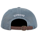 Boné Supreme Distressed Script 6-Panel Cinza Ardósia