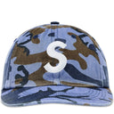 Boné Supreme Pigment Coated S Logo 6-Panel Camo Azul