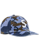 Boné Supreme Pigment Coated S Logo 6-Panel Camo Azul