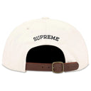 Boné Supreme Distressed Script 6-Panel Bege Claro