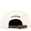 Boné Supreme Distressed Script 6-Panel Bege Claro
