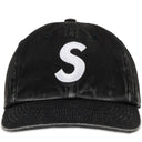 Boné Supreme Pigment Coated 2-Tone S Logo 6-Panel Preto