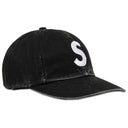 Boné Supreme Pigment Coated 2-Tone S Logo 6-Panel Preto