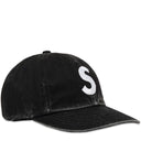Boné Supreme Pigment Coated 2-Tone S Logo 6-Panel Preto