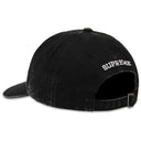 Boné Supreme Pigment Coated 2-Tone S Logo 6-Panel Preto