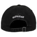 Boné Supreme Pigment Coated 2-Tone S Logo 6-Panel Preto