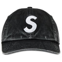 Boné Supreme Pigment Coated S Logo 6 Panel Preto