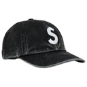 Boné Supreme Pigment Coated S Logo 6 Panel Preto