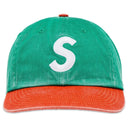 Boné Supreme Pigment Coated 2-Tone S Logo 6-Panel Verde