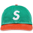 Boné Supreme Pigment Coated 2-Tone S Logo 6-Panel Verde