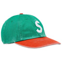 Boné Supreme Pigment Coated 2-Tone S Logo 6-Panel Verde