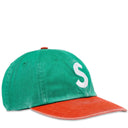 Boné Supreme Pigment Coated 2-Tone S Logo 6-Panel Verde