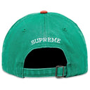 Boné Supreme Pigment Coated 2-Tone S Logo 6-Panel Verde