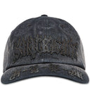 Boné Supreme Leather Appliqué 6-Panel Preto
