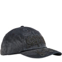 Boné Supreme Leather Appliqué 6-Panel Preto