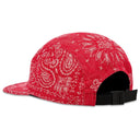 Boné Supreme Bandana Jacquard Denim Camp Vermelho