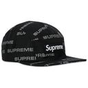 Boné Supreme Reflective Jacquard Camp Preto