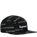 Boné Supreme Reflective Jacquard Camp Preto