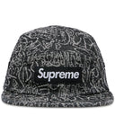 Boné Supreme Handwriting Denim Camp Preto