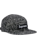 Boné Supreme Handwriting Denim Camp Preto