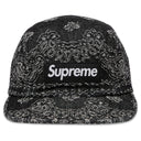 Boné Supreme Bandana Jacquard Denim Camp Preto
