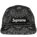 Boné Supreme Bandana Jacquard Denim Camp Preto
