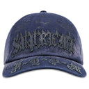 Boné Supreme Leather Appliqué 6-Panel Azul Marinho