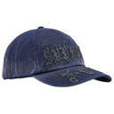Boné Supreme Leather Appliqué 6-Panel Azul Marinho