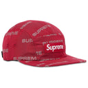 Boné Supreme Reflective Jacquard Camp Vermelho