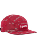 Boné Supreme Reflective Jacquard Camp Vermelho