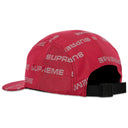 Boné Supreme Reflective Jacquard Camp Vermelho